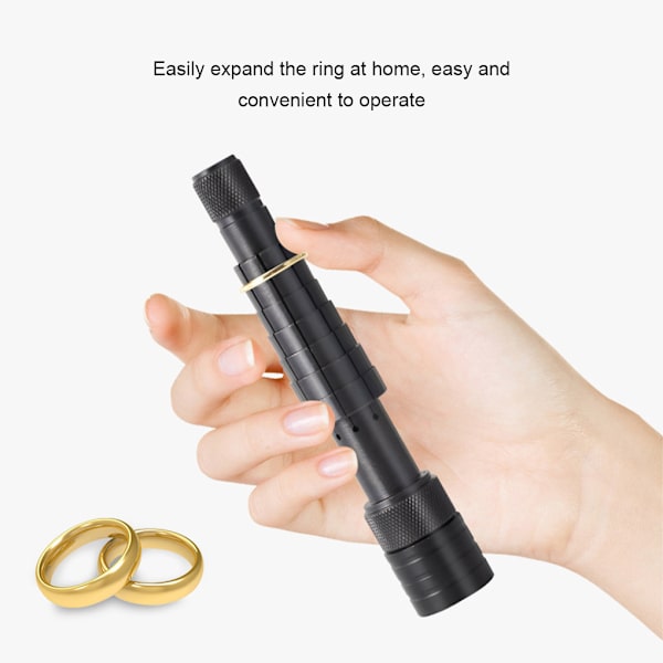1/2/3 Ring Stretcher Extender Expandera och ändra storlek på bröllopsbandet black 1Set