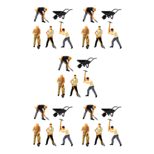 1/2/3/5 Realistiska 1/64 målade figurer för DIY-projekt Sand 1:64 5Set