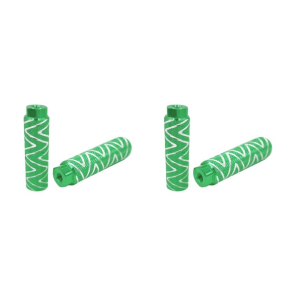 1/2/3/5 2 st aluminiumlegering cykelfotpinnar robusta och hållbara green 2Set