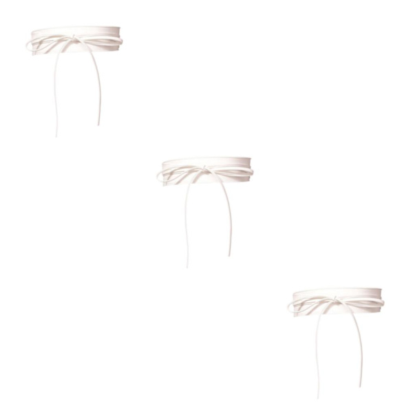 1/2/3/5 Dam Charm Midjeband Bred underbyst Cosplay Strechy rosett White Type C 3Set