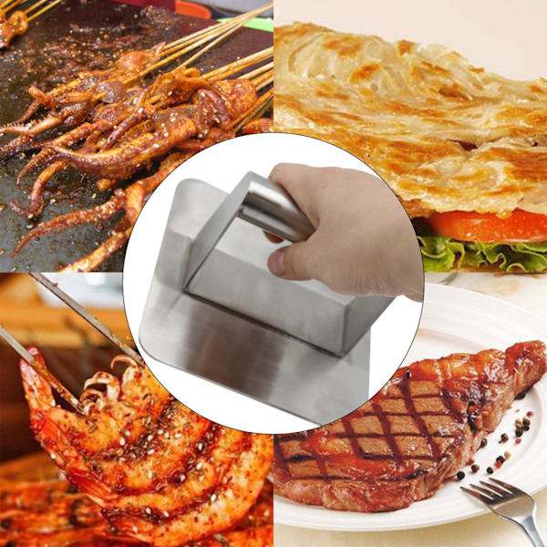 1/2 Grill Press 304 Rostfritt stål 5,5 tum Bacon Presser 1Set