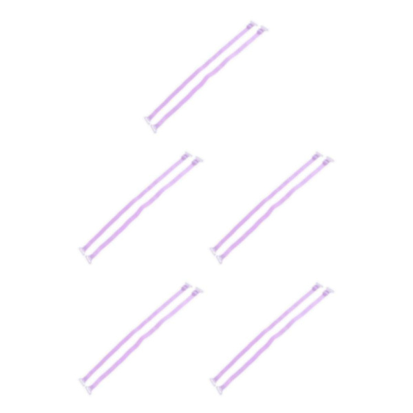 2/3/5 Dam Non-För slip BH-remmar Justerbar ersättning Purple 5Set