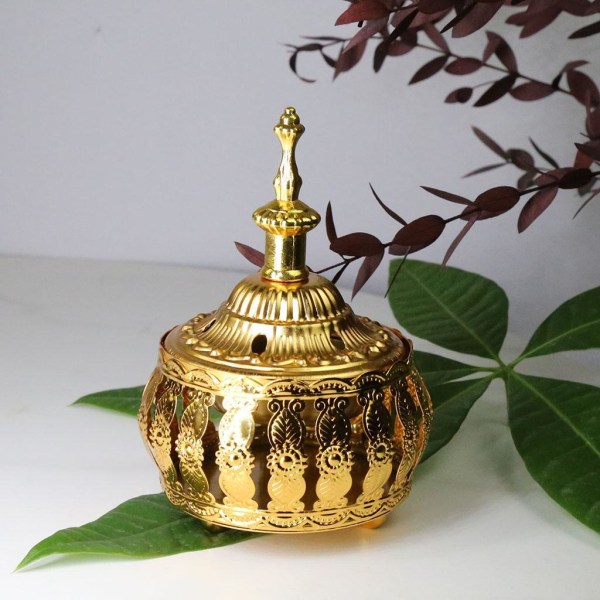 1/2/3 Golden Incense Burner Doftspridare Yoga Studio Type B 1Set