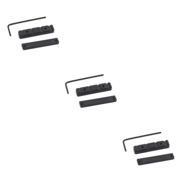 1/2/3 svart justerbar POM-mutter slitsad med skiftnyckel för 5 basar 3Set