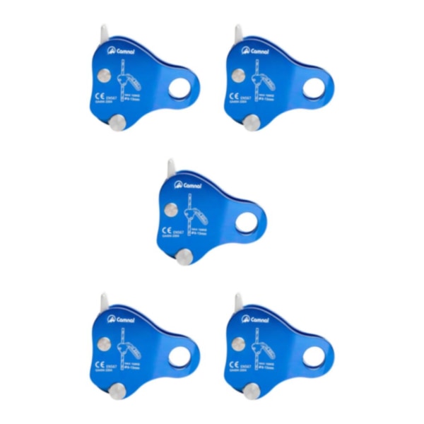 1/2/3/5 Säkerhetsrep Grip Bergsklättring Arborist Fallskydd Blue 5PCS