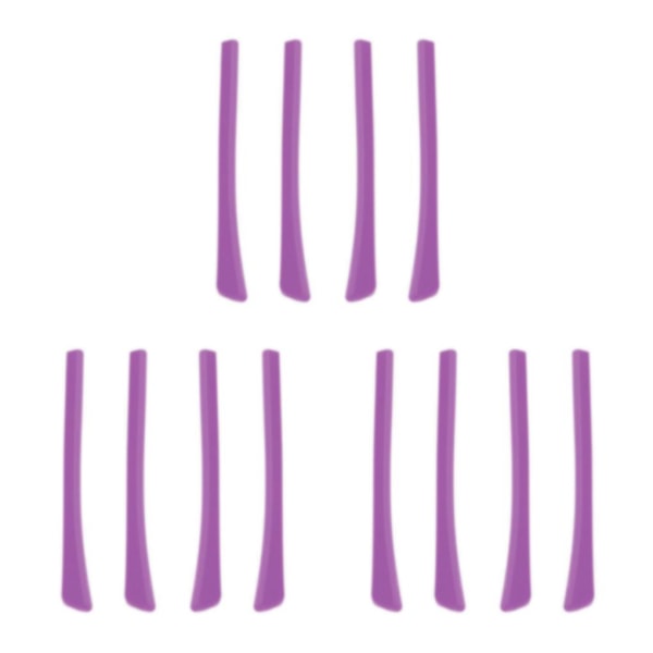 2/3/5 4Pieces Glasögon Glasögon Öronsockor Öronspetsar Mjuk silikon Purple 6.9 x 0.7cm 3Set