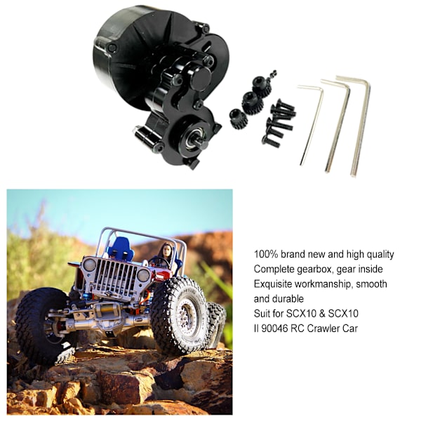 1/2/3/5 Metal Transmission Växellåda Motorväxel För 1/10 Axial Red 1Set