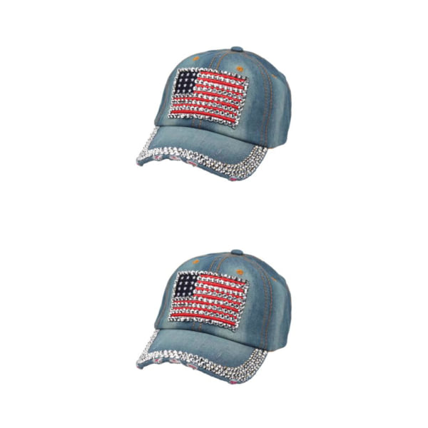 1/2/3/5 polyester justerbar cap för solskydd i Denim 4 2Set