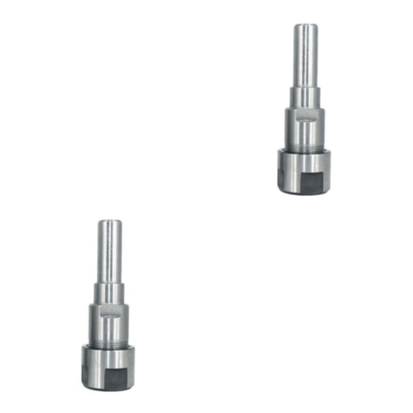 1/2/3/5 Diameter Shank Router Collet Extension För Chuck Hållare Silver 12.7mm 2Set