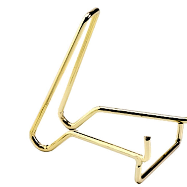 1/2/3 Iron Ores Stone Display Stand Desktop Rock Holder Base Golden M 1Set