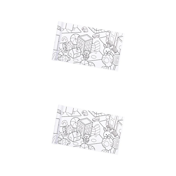 1/2/3 färgpappersrulle Färgbar 30cmx300cm Rich Patterns DIY City 30 x 300cm 2Set