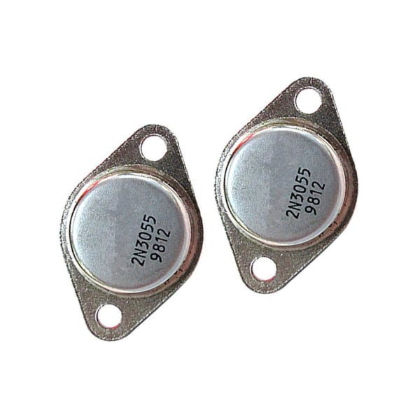 2 st 2N3055 NPN Transistor 100V 15A 110 W