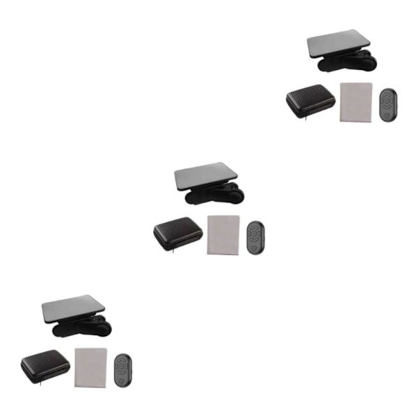 1/2/3/5 Telefon Spegel Reflektion Clip Bred Applicering Lätt att black remote control 3PCS