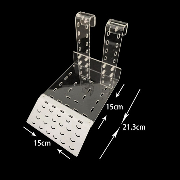 1/2 Tortoise Ramp Climbing Eremit För Crab Turtle Basking Clear 15x21.3cm 1Set