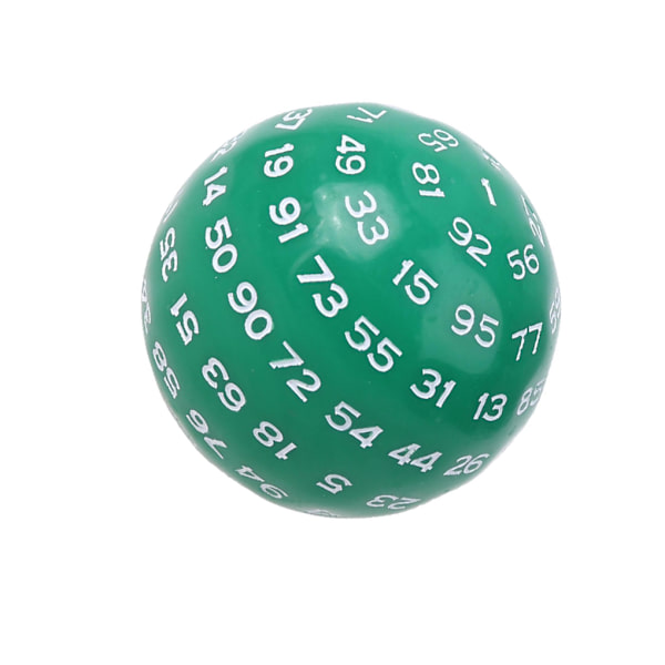 1/3/5 Akryltärningar Spelunderhållning Familjepolyedriska tärningar Green 48mm 1Set