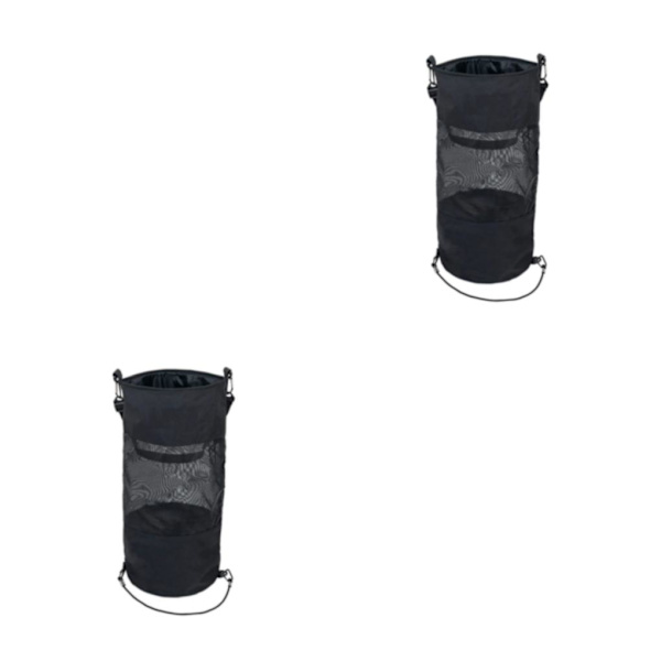 1/2 svart papperspåse - lätt att effektivt - för hem och kontor 2PCS