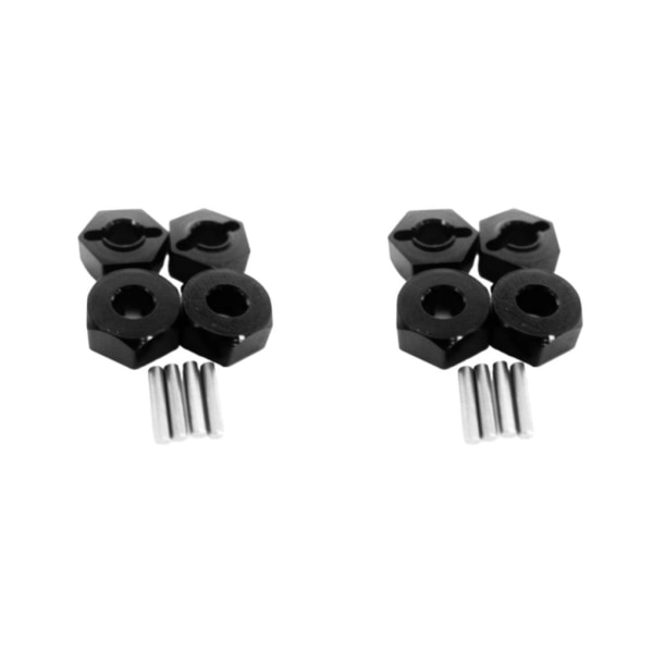 1/2/3/5 4MM hjulfäste för 1/14 LC larvband Hög precision 4MM black 2Set