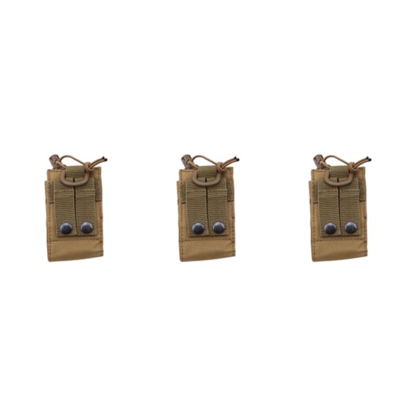 1/2/3/5 Radio Intercom Bag Interphone Magazine Pouch Hunting Yellow 3PCS