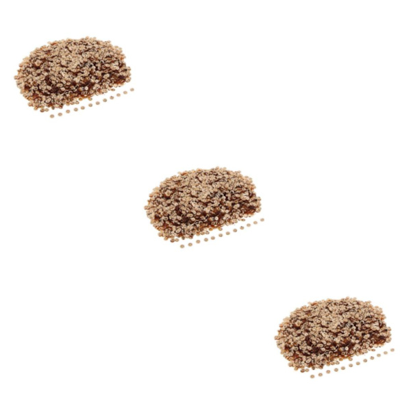 1/2/3 Blommor Lös kopp Paljetter Pailletter Sy Bröllopshantverk Gold 6mm 3Set