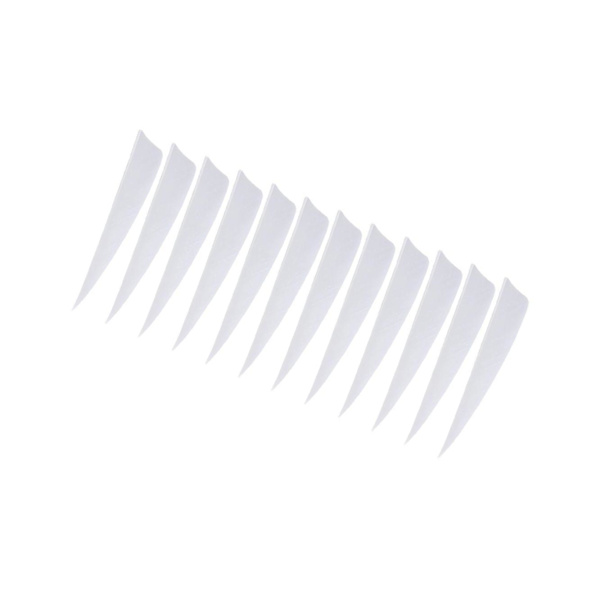 1/2/3/5 12 stycken För Bågskytte Fjädrar Fletchings Vanes White 4 Inch 2Set