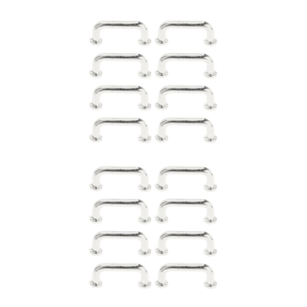 1/2/3/5 1:12 Mini Dragbågform för portgarderob Stor 4st Silver Small 8 Pcs 2Set