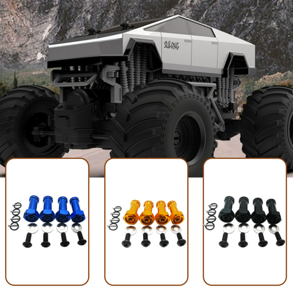 1/2/3/5 12MM DRIVNING 24MM FÖRLÄNGNINGSADAPTER Aluminiumlegering 12MM black 1Set