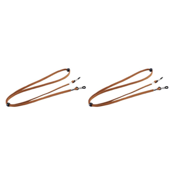 2/3/5 Glasögonrem Non- För Slip Stretchy Universal Rope Light Brown 26.77 Inch 2Set