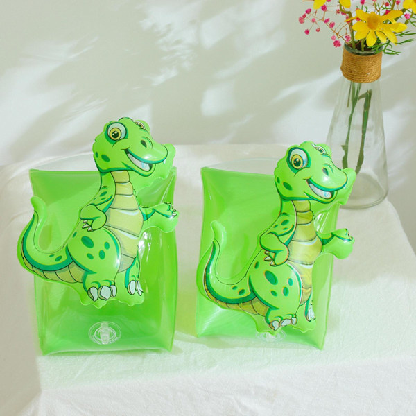 1/2/3/5 2x uppblåsbara armband för barn simärmar flyter Dinosaur 15x15x1cm 1Set