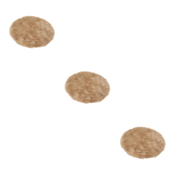 1/2/3/5 Plysch miniatyrmatta 1:12TH Dockhusleksak för camel color round round dia 18cm 3Set