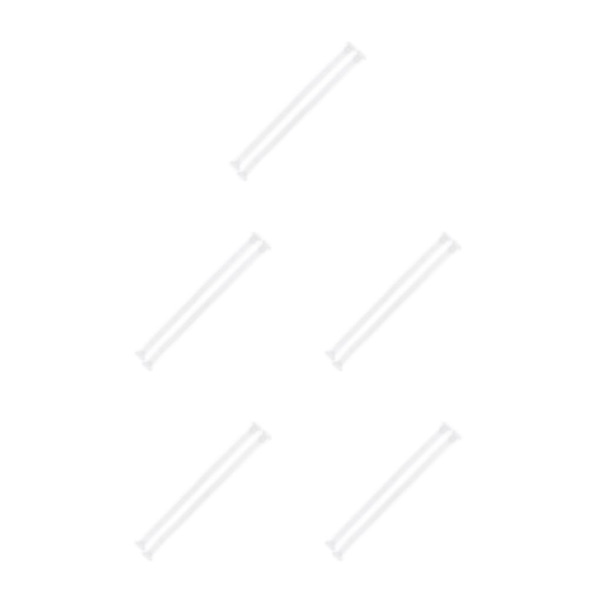 2/3/5 Dam Non-För slip BH-remmar Justerbar ersättning White 5Set