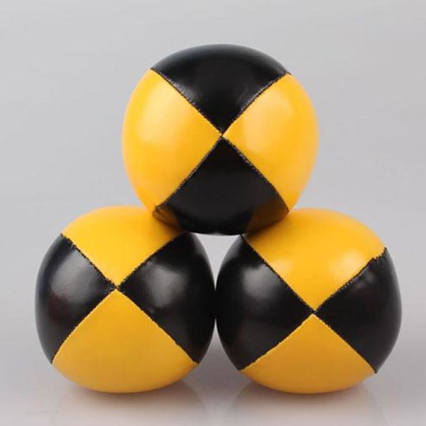 1/2/3 Clown jonglering boll kasta boll sport träning jonglera leksak Yellow Black 6.3cm 1Set