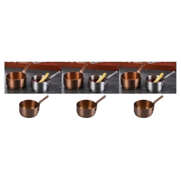 1/3/5 Såsdoppskål Kryddor Tapas Sallad Sås Hemkopp Rose Gold 80ml 3Set