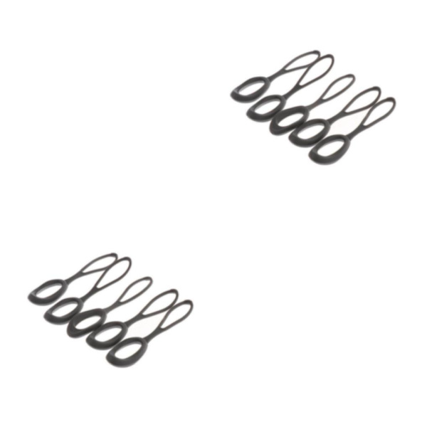 1/2/3/5 5 stycken Non- För slip Stark För Dragkedja Dragsladd Zip Grey 66mm 2Set