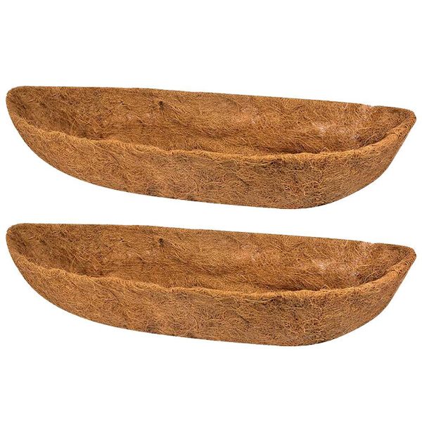 COCO LINER Balkong Flower Box Veranda Däck Stängsel Byte Brown 48 Inch