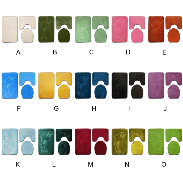 1/2 3pack/lot Halkfri Chenille Badmatta Lätt att installera PJ210922-A012 1Set