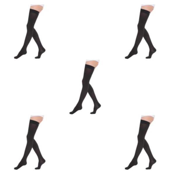 1/2/3 Trendiga och moderiktiga över knästrumpor för Toe wrapping - black M 5Set