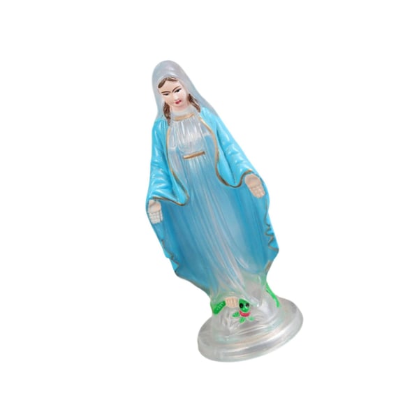 1/2/3 Välsignade Jungfru Maria statyett karaktär Skulptur Staty Clear Blue Coat 10cm 1Set