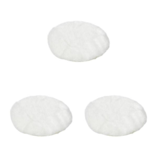 1/2/3/5 Plysch miniatyrmatta 1:12TH Dockhusleksak för white round round dia 18cm 3Set