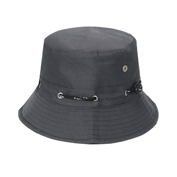 1/2/3/5 Bekväm och andningsbar fiskarehatt för sol darkgray 58cm 2PCS