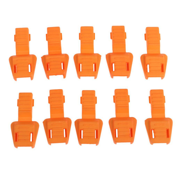 1/2/3/5 10 Styck Plast För Dragkedja Avdragare Ändlås Dragkedja Drag Orange 3.5x1.7cm 1Set