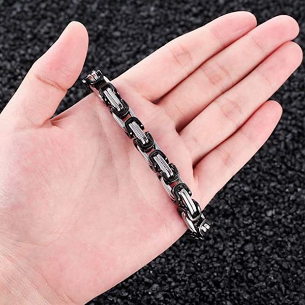 Metall elegant och unik kedja Halsband Showcase personlighet All black