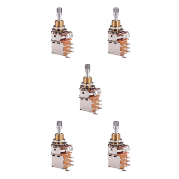 1/2/3/5 Gitarrpotentiometer Audio Pot Elektrisk gitarrbas A500K 5Set
