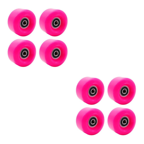 1/2/3 Inline Skate Wheel PU Slitstarka 58 mm 82A hjul Rosy 58x58x32mm 2Set