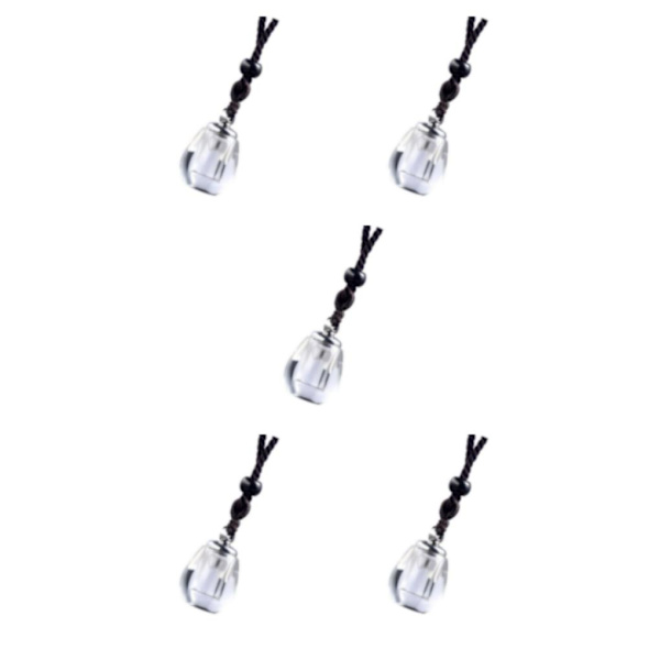 1/2/3/5 Memorial Pendant Halsband Parfymflaska för Ashes Clear drop shape 5Set