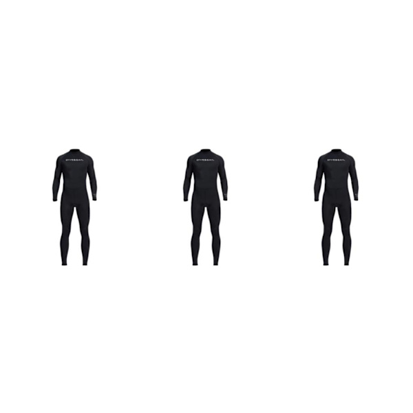 1/2/3/5 Snygga badkläder Surfing Anti-Back Zip Kajakpaddling för Black XXL 3PCS