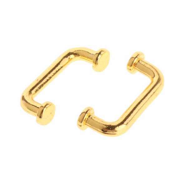 1/2/3/5 1:12 Mini Dragbågform för portgarderob Stor 4st Gold Small 8 Pcs 1Set