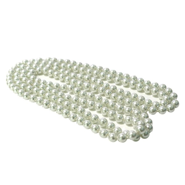 Imitation Pearl Bead Long Necklace Multilayer Choker Elegant