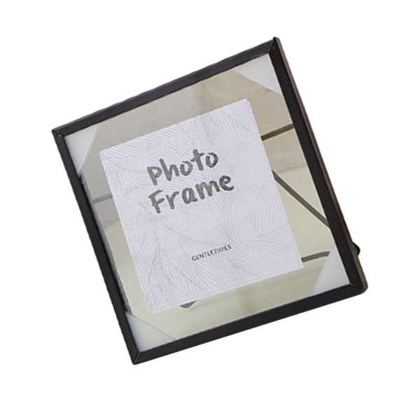 1/2/3 För Creative Nordic Metal Glas Photo Frame Crafts Home S Black 1Set