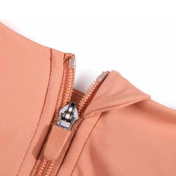 1/2/3 Womens Front Zip Sport BH För bekväma vadderade Shapewear Orange XL 1Set