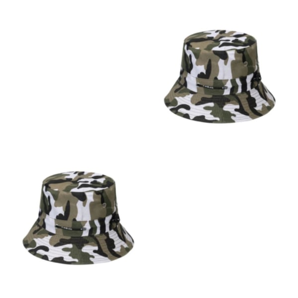1/2/3/5 Bekväm och andningsbar fiskarehatt för sol disruptive pattern2 58cm 2PCS
